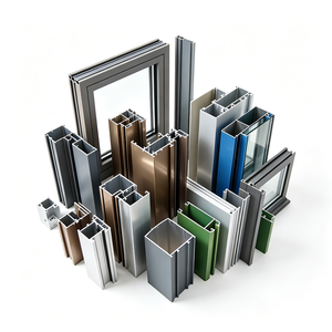 Profils en aluminium anodisé 6063 sans droits de douane, profils en alliage d'aluminium anodisé, profils en aluminium pour fenêtres - Product Image 1