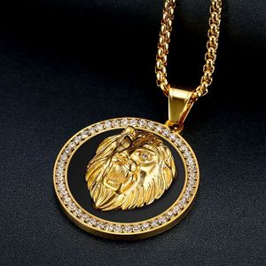 Daicy conception unique en acier inoxydable hip hop homme <span class=keywords><strong>or</strong></span> lion <span class=keywords><strong>Pendentif</strong></span> Camée - Product Image 6