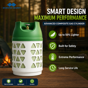 Aceccse Custom Reusable Eco Friendly Leak Proof 11kg <strong>Fiberglass</strong> Composite Recyclable Lightweight <strong>Lpg</strong> Propane Gas <strong>Cylinder</strong> - Product Image 4
