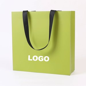 Custom Logo Branded Store White Black Navy Blue <b>Shopping</b> Paper Bag Gift Bags for <b>Small</b> Business - Product Image 2