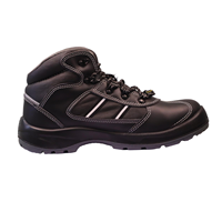 Chaussures de sécurité unisexes personnalisées, respirantes, antidérapantes, mi-montantes, avec embout en acier, semelle intermédiaire, doublure en maille, en cuir véritable