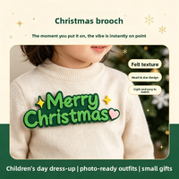 Serre-tête en feutre de Noël festif, accessoire de cheveux pour fêtes, design confortable, commandes personnalisées acceptées