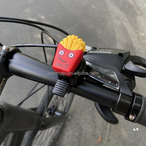 Campana de bicicleta de dibujos animados con diseño de hamburguesa y sándwich de papas fritas, campana de seguridad para manillar de MTB, accesorios de <span class=keywords><strong>ciclismo</strong></span> con sonido fuerte para bicicleta - Product Image 2