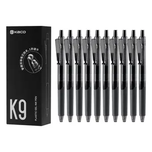 Kaco k9 canetas de tinta em gel, conjunto de canetas retrátil com ponta fina de 0.5mm para escritório e uso escolar