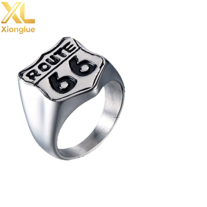 Men's <b>Skull</b> Cross <b>Ring</b> Stainless Steel Punk Style Fashion Jewelry Gift 27067 - Product Image 3