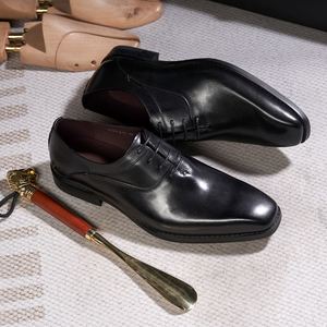 Classic Office Social Dress Shoe for Men Wear High Quality Formal Lace up Solid Oxford Handmade Custom Fashion <b>Cow</b> Leather Shoes - Product Image 6
