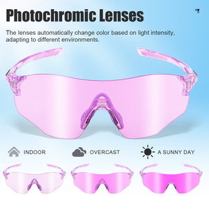 <span class=keywords><strong>Lunettes</strong></span> de cyclisme photochromiques sans monture, protection UV400, <span class=keywords><strong>lunettes</strong></span> de VTT, <span class=keywords><strong>lunettes</strong></span> de soleil sport pour hommes et femmes - Product Image 3