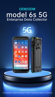 Computadora Móvil PDA Modelo 6S con Red 5G, 4GB, Android 14/GMS, PC Industrial Portátil con Escáner de Código de Barras 2D, WiFi, IP68, Colector de Datos