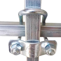 Collier de serrage double en U en acier au carbone robuste - Zingué Classe 4 - Support de montage pour installation de tuyaux structurels