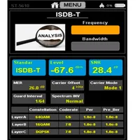 ISDB-T DVB-S/S2 DVB-T/T2 Signalfinder SATLINK ST-5610 Satellitenfinder Messgerät Signaltester H.265 Spektrumanalyse