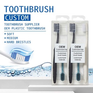 Hand-Stop Poke-Proof Soft Bristle 100% Cepillo de dientes ecológico para uso doméstico Cepillo de dientes - Product Image 1