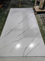 Panneau mural en PVC flexible sur mesure 1200*2440mm, feuille de marbre UV, panneau mural brillant
