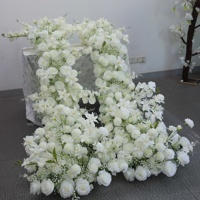 Guirlande de fleurs artificielles en gros, arrangements floraux artificiels en cascade pour la décoration de tables de mariage, d'arches et de fêtes