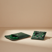 Sac de rangement pour bijoux de luxe avec fermeture à bouton-pression, option de gravure personnalisée, matériau en velours de haute qualité pour les voyages
