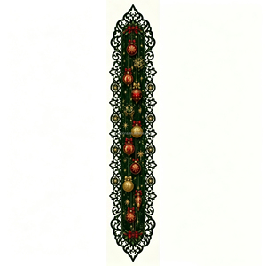 Vintage Polyester Printed <b>Washable</b> Christmas Table <b>Runner</b> Home Hotel Decorations - Product Image 5
