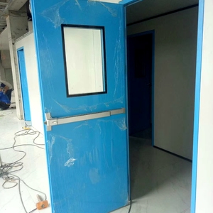 Puertas Dobles Automáticas Herméticas de Acero Inoxidable para Quirófanos, Diseño Moderno para Interiores de Hospitales - Product Image 4