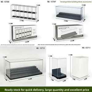 Vitrine anti-poussière pour jouets <span class=keywords><strong>LEGO</strong></span>-Boîte de rangement en acrylique pour modèle de voiture Collection de blocs de construction en briques en plastique - Product Image 3