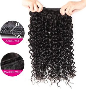 12a Brazil xoăn dệt 22-28 inch sâu sóng nước ướt lượn sóng tóc con người bó màu sắc tự nhiên phần mở rộng tóc cho phụ nữ da đen - Product Image 4