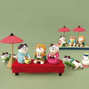 Qingh Zakka ขนมปังชาญี่ปุ่นอินเทรนด์สวน Fucha งานหัตถกรรมเรซินตกแต่งแบบสบายๆเครื่องประดับอนุภาคน่ารัก - Product Image 1