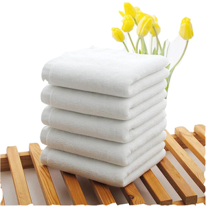 Serviette de douche hôtel qualité blanc serviette de bain - Product Image 2