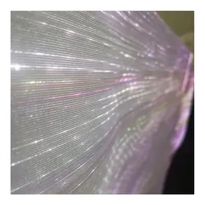 PMMA fiber optic fabric with LED control for luminous clothing and lighting designs cut at will