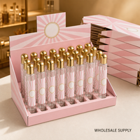 Stylo vaporisateur de parfum vide 35 ml rechargeable, atomiseur portable avec capuchon doré, boîte de présentation de 480 pièces, vente en gros, logo personnalisé