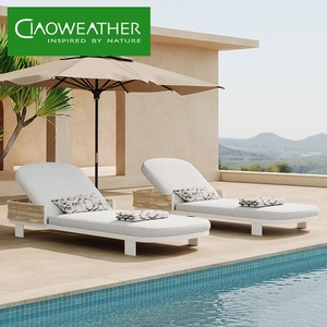 Chaise longue de patio en métal, chaise de plage, lit de repos, mobilier d'extérieur, <span class=keywords><strong>transat</strong></span> en aluminium, chaises longues d'extérieur - Product Image 4