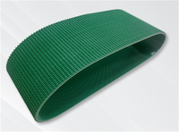 Exquisita máquina de fabricación cinta transportadora blanco azul grado alimenticio usado fieltro pared lateral Pvc cinta transportadora
