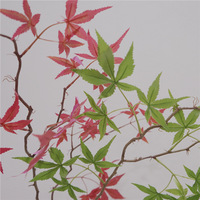 Plante artificielle en soie de haute qualité de style nordique, grandes feuilles d'érable montées sur branche, pour la décoration intérieure, les arrangements floraux et les accents de restaurant