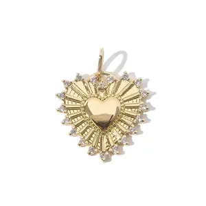 Gemnel wholesale Adorn diamond heart bracelet necklace charm