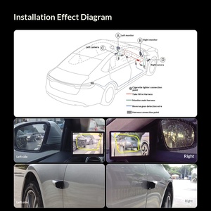 Superbe moniteur tactile 5,89 pouces avec détecteur radar, caméra de recul intelligente à gradation automatique, enregistrement continu, étanche et vision nocturne sécurisée - Product Image 4