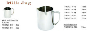 Pichet à lait en acier inoxydable 304 de qualité alimentaire, finition miroir/satinée, résistant à la chaleur, corps droit pour l'art latte au lait - Product Image 6