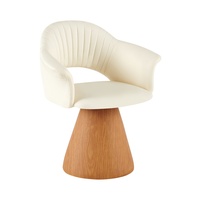 Fauteuil de salon haut de gamme en cuir PU artistique, idéal pour la détente, chaise de salon