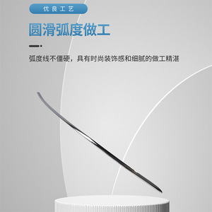 แถบตกแต่งกันชนหน้า Mercedes-Benz S-Class W221 ชุบโครเมียม รุ่น 2218850121 ชิ้นส่วนเสริมความแข็งแรง ซ้าย ขวา กลาง - Product Image 3