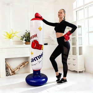 Sac de frappe gonflable WOW Boxing Post 1,6 m pour entraînement à domicile et soulagement du stress - Product Image 1