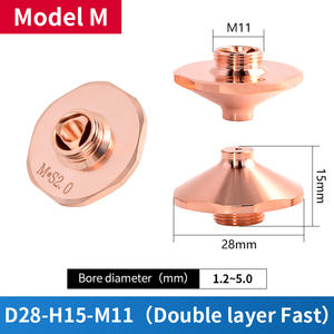 ZNK หัวฉีด D28เลเซอร์สำหรับตัดเป็นชิ้นเดียวคุณภาพสูงสำหรับเครื่องตัดเลเซอร์ - Product Image 3