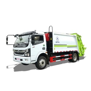 Camión de Basura Dongfeng Premium de 6 Ruedas y 8CBM con Carga Trasera para Operaciones Comerciales de Eliminación y Reciclaje de Residuos - Product Image 1