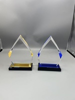 Clear Diamond Impress Acryl Award Klare Acryl-Trophäe Kunden spezifisches Logo Medal las Deportivas Award Medaille China Medaillen Basis AM-33