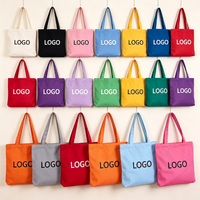 Sac fourre-tout en toile imprimé sur mesure, multicolore, vierge, réutilisable, pour le shopping en gros