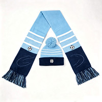 Maßgefertigte Acryl-Jacquard-Gewebte Gestrickte Langlebige Herren Lange Sport Fußball Fan-Schals Unterstützer-Schals für Alle Jahreszeiten