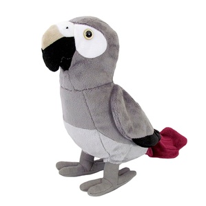 Fabbrica OEM Su Ordinazione Della Peluche Farcito Africano Grigio Pappagalli In Vendita - Product Image 4