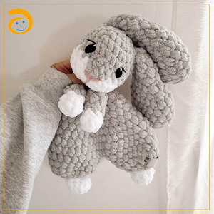 Ganchillo Bonnie Bunny Lovely <span class=keywords><strong>Amigurumi</strong></span> Toy Edredón manta Regalo para niños Kawaii Baby Gift Rabbit - Product Image 3