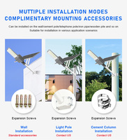 Lampadaire Solaire d'Extérieur Étanche Tout-en-Deux Séparé LED IP65 Haute Luminosité