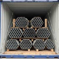 Tuyau en acier galvanisé structurel EN 10219 S355JR 88,9 mm 4 mm 6 m pour charpente métallique d'entrepôt