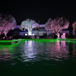 Perímetro de piscina de varios núcleos, iluminación lineal, Cable óptico de plástico, larga distancia de iluminación, fibra óptica, lado blanco brillante - Product Image 1