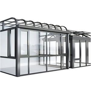 Véranda moderne en aluminium sur mesure Xilonghe, 4 saisons, double vitrage trempé, cour résidentielle, patio extérieur, <span class=keywords><strong>solarium</strong></span> - Product Image 5