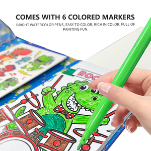 Nuevo Diseño, Libro <span class=keywords><strong>de</strong></span> Colorear <span class=keywords><strong>de</strong></span> Papel <span class=keywords><strong>para</strong></span> <span class=keywords><strong>Niños</strong></span>, Juego <span class=keywords><strong>de</strong></span> Dibujo con Bolígrafo, Pegatinas, Tablero <span class=keywords><strong>de</strong></span> Pintura Magnético <span class=keywords><strong>de</strong></span> Dinosaurios <span class=keywords><strong>para</strong></span> <span class=keywords><strong>Niños</strong></span> - Product Image 4