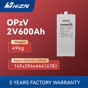 Стационарная трубчатая аккумуляторная батарея OPZV 2В 600Ач, гелевая VRLA батарея для солнечных систем, ИБП и телекоммуникаций, срок службы более 20 лет - Product Image 5