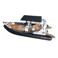 Bateau Semi-Rigide Gonflable Grande Vente Chaude Australien Sundeck 680 en Hypalon et Fibre de Verre avec T-top