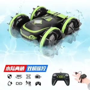 2.4Ghz 4WD Double Sided 360 Rotating Cars Remote Control Boat With Gesture Sensor Rc Amphibious Vehicle